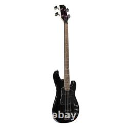 Bass Guitar Stagg Silveray P Series, Black SVY P-FUNK BLK Sale
