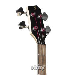 Bass Guitar Stagg Silveray P Series, Black SVY P-FUNK BLK Sale