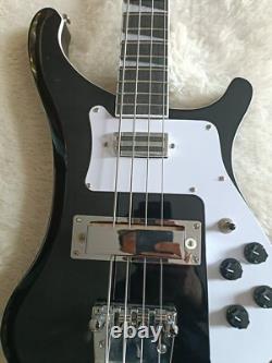 Black 4-string Bass Electric Guitar Red Xylophone Body Chrome Hardware 6-strings
