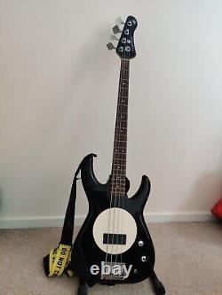 Black and White Flea Bass Guitar (lightly used)