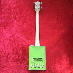 Bohemian Oil Can Short Scale Bass Guitar with Limeade Graphics