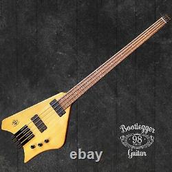 Bootlegger Guitar Ace Headless Bass With OHSC Custom Case