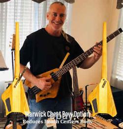 Bootlegger Guitar Ace Headless Bass With OHSC Custom Case