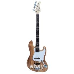 Burlywood 4 String Electric GJazz Bass Guitar with Bag Pick Wire Wrench Tool UK