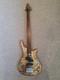 Burnt Blowtorched Bass Guitar Unique 4 String Custom Active Fretless