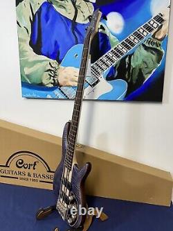 CORT A4 Plus FMMH OPLB 4 String Bass finished in Black Blue