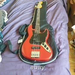 Candy Apple Red Fender Modern Player Short Scale Jazz Bass P/J pickups Modded