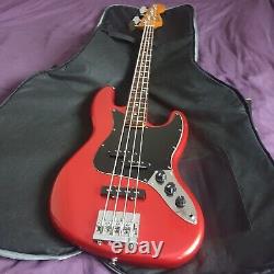 Candy Apple Red Fender Modern Player Short Scale Jazz Bass P/J pickups Modded