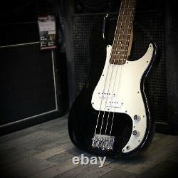 Carlsbro Electric Bass Guitar in Black EMG Pickups Beginner Bass