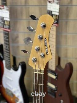 Carlsbro Electric Bass Guitar in Black EMG Pickups Beginner Bass