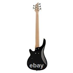 Chicago 5 String Bass Guitar by Gear4music Black