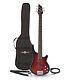 Chicago 5 String Bass Guitar By Gear4music Trans Red