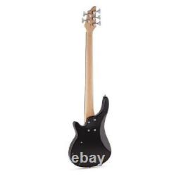 Chicago 5 String Bass Guitar by Gear4music Trans Red