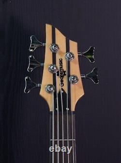 Chicago 5 String Neck Thru Bass Guitar, by Gear4music-NEW-RRP £229