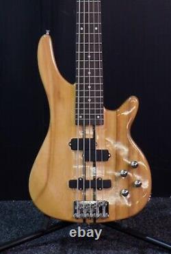 Chicago 5 String Neck Thru Bass Guitar, by Gear4music-NEW-RRP £229