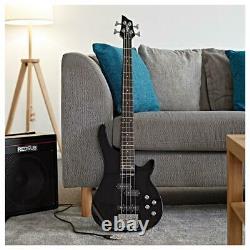 Chicago Bass Guitar + 15W Amp Pack Black