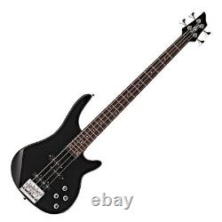 Chicago Bass Guitar by Gear4music Black
