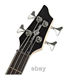 Chicago Bass Guitar by Gear4music Trans Red Burst