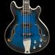 Chowny Chb-2 Semi-hollow Bass Guitar In Sapphire Burst, Pre-owned