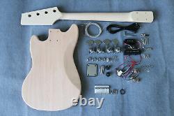 Coban Guitars DIY Bass Guitar 30 Scale Length MT1 Mahogany Chrome White Pick