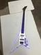 Cool Electric Bass With Black Fretboard And Blue Lights
