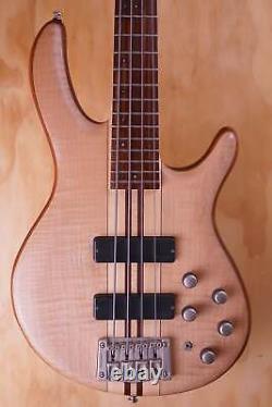 Cort A4 Plus FMMH Electric 4-String Bass Guitar in Open Pore Natural, USED