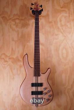 Cort A4 Plus FMMH Electric 4-String Bass Guitar in Open Pore Natural, USED