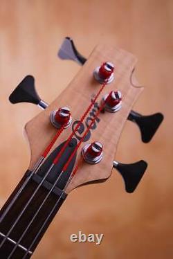 Cort A4 Plus FMMH Electric 4-String Bass Guitar in Open Pore Natural, USED
