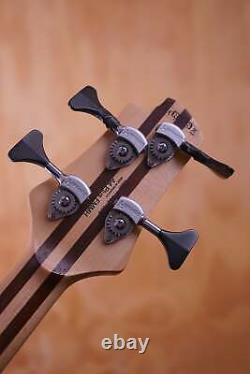 Cort A4 Plus FMMH Electric 4-String Bass Guitar in Open Pore Natural, USED
