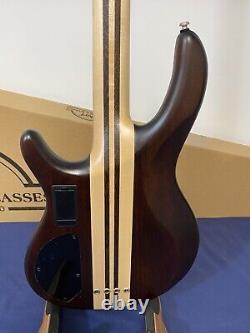 Cort A4 Plus FMMH OPBC 4 String Bass finished in Open Pore Black Cherry