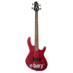 Cort Action Junior Bass Guitar, Open Pore Black Cherry (NEW)