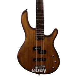 Cort Action PJ Bass Guitar, Open Pore Walnut (NEW)