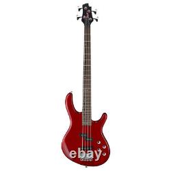 Cort Action Plus Bass Guitar, Trans Red (Pre-Owned)