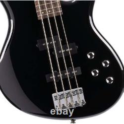 Cort Action Plus PJ Bass Guitar, Black