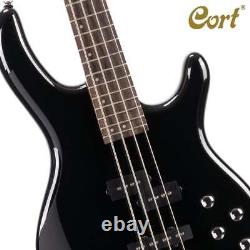 Cort Action Plus PJ Bass Guitar, Black