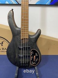Cort B4 Element OPTB 4 String Bass Guitar in Open Pore Trans Black