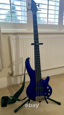 Cort Curbow 4-String Bass Guitar Electric Blue Rare Discontinued Model