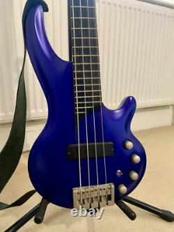 Cort Curbow 4-String Bass Guitar Electric Blue Rare Discontinued Model