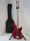Cort Gb74 Jh Trans Red Active Bass Guitar With Gig Bag