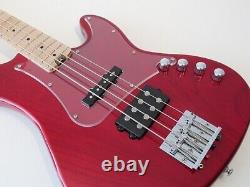 Cort GB74 JH Trans Red Active Bass Guitar with Gig Bag
