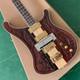 Custom 4-string Electric Bass Hand-carved Mahogany Body Gold Plated Hardware