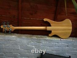 Custom 4 String neck through Bass Guitar With Checkerboard Binding