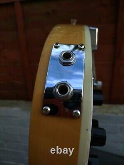 Custom 4 String neck through Bass Guitar With Checkerboard Binding