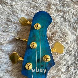 Custom 4-string bass electric guitar golden hardware maple fingerboard