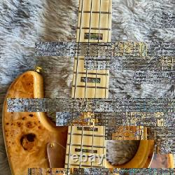 Custom 4-string bass electric guitar golden hardware maple fingerboard