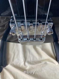 Custom Bass Electric Guitar Black 4 String A Top Quality rosewood fingerboard