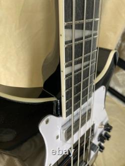 Custom Bass Electric Guitar Black 4 String A Top Quality rosewood fingerboard