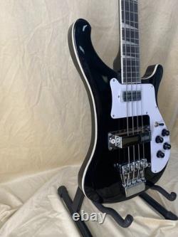 Custom Bass Electric Guitar Black 4 String A Top Quality rosewood fingerboard