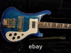 Custom Blue Burst 4 String Bass Guitar