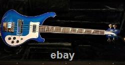 Custom Blue Burst 4 String Bass Guitar